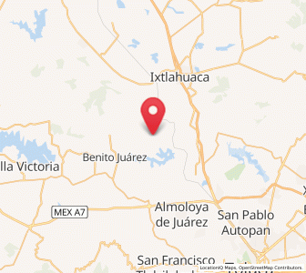 Map of San Agustín Citlali, México