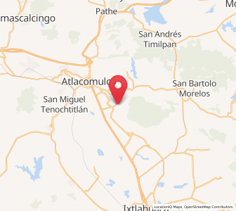 Map of San Antonio Enchisi, México