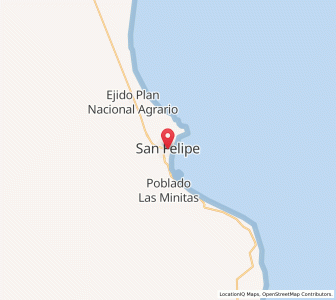 Map of San Felipe, Baja California