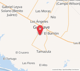 Map of San Gabriel, Sinaloa
