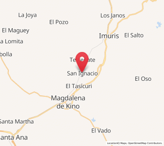 Map of San Ignacio, Sonora