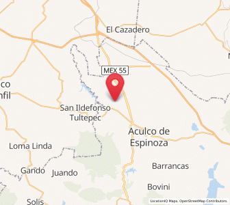 Map of San Lucas Totolmaloya, México