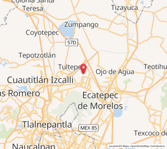 Map of San Pablo de las Salinas, México