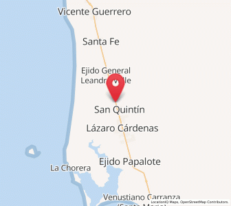 Map of Saint-Quentin, Baja California