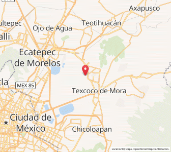 Map of San Salvador Atenco, México