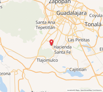 Map of San Sebastián el Grande, Jalisco