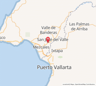 Map of San Vicente, Nayarit