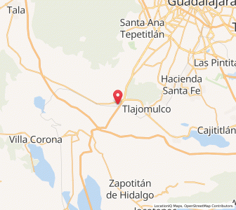Map of Santa Cruz de las Flores, Jalisco