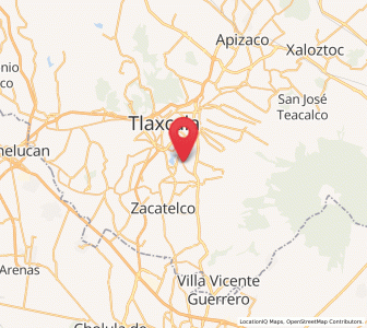Map of Santa Isabel Xiloxoxtla, Tlaxcala
