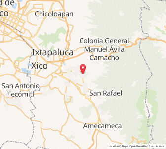 Map of Santa María Huexoculco, México