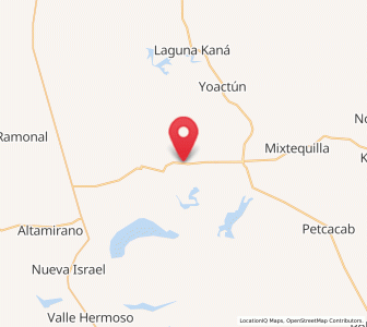 Map of Santa María Poniente, Quintana Roo
