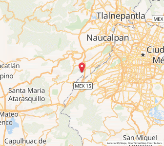 Map of Santiago Yancuitlalpan, México