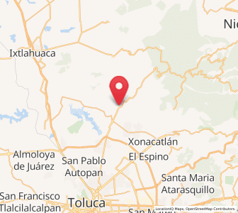 Map of Temoaya, México