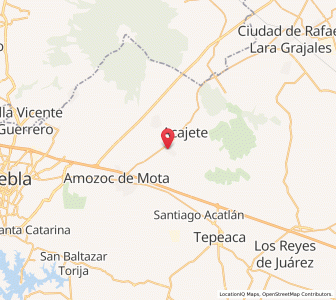 Map of Tepatlaxco de Hidalgo, Puebla