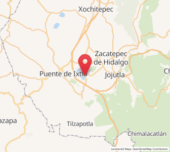 Map of Tequesquitengo, Morelos