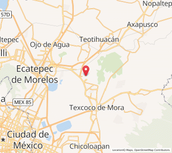 Map of Tezoyuca, México