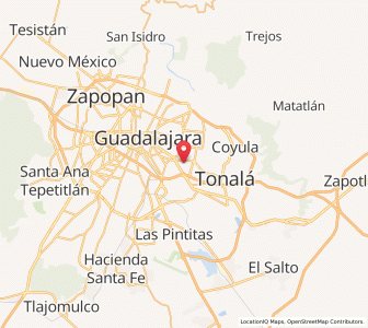 Map of Tlaquepaque, Jalisco