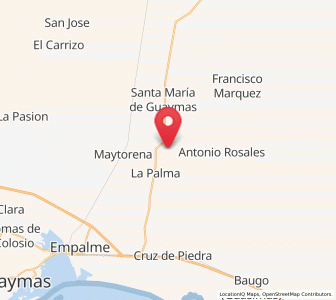 Map of Ursulo Galván, Sonora
