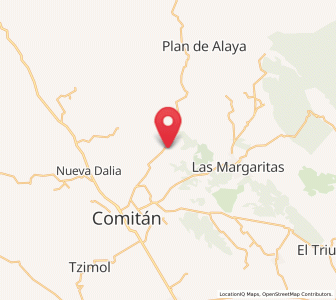 Map of Villahermosa Yaluma, Chiapas