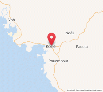 Carte : Koné, Province Nord