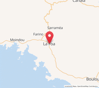Carte : La Foa, Province Sud