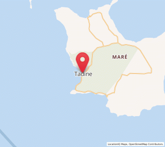 Carte : Tadine, Îles Loyauté