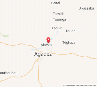 Map of Alaghsas, Agadez