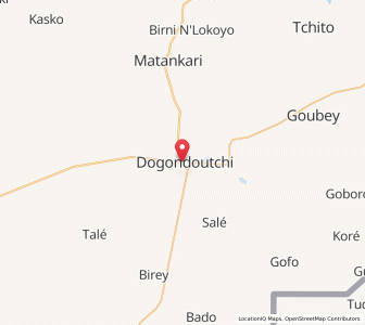 Map of Dogondoutchi, Dosso
