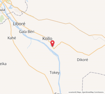 Map of Kollo, Tillabéri
