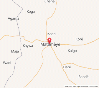 Map of Matamey, Zinder