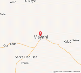 Map of Mayahi, Maradi