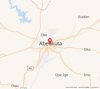 Map of Abeokuta, Ogun