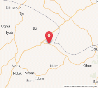 Map of Abuochiche, Cross River