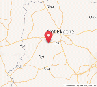 Map of Afaha Ikot Ebak, Akwa Ibom