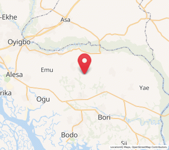 Map of Afam, Rivers