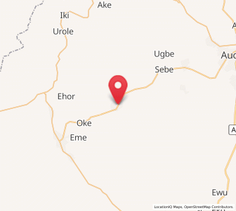 Map of Afuze, Edo
