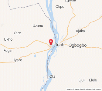 Map of Agenebode, Edo