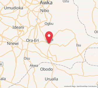 Map of Aguata, Anambra