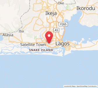 Map of Ajegunle, Lagos