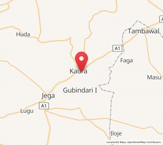 Map of Aliero, Kebbi