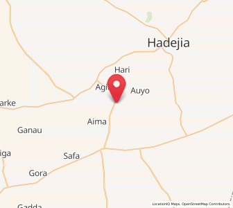 Map of Auyo, Jigawa