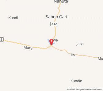 Map of Beli, Taraba