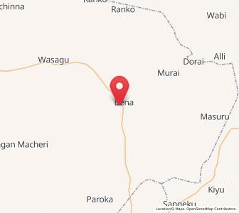 Map of Bena, Kebbi