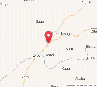 Map of Birnin Gwari, Kaduna