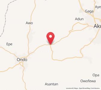 Map of Bolorunduro, Ondo