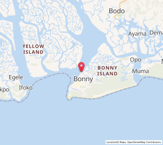 Map of Bonny, Rivers