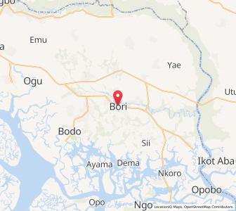 Map of Bori, Rivers