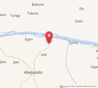Map of Bugana, Kogi