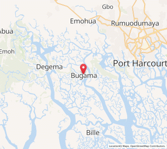Map of Buguma, Rivers