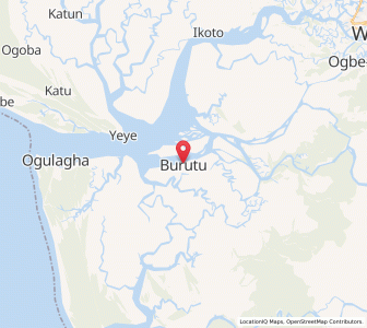 Map of Burutu, Delta